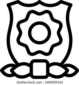 Honorary mention flower badge of the Homeland security department officers