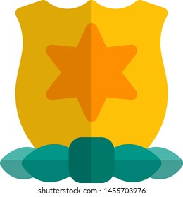 Honorary mention star badge of the Homeland security department officers
