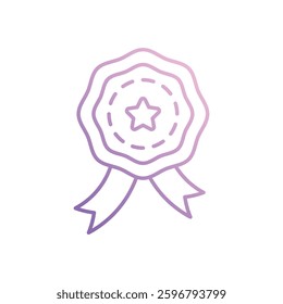 Honoring Achievements icon vector stock illustration