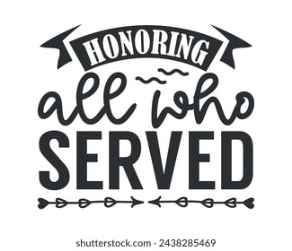 honoring all who served design
