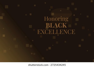 Honrando la excelencia negra Elegante fondo oscuro