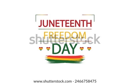 Honoring Juneteenth Freedom Day with Creative Flag Design