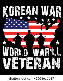 Honoring Korean War and WWII Veterans – Vintage Tribute Design for Military History Enthusiasts