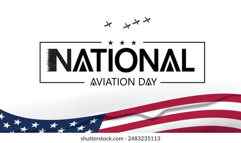 Honoring National Aviation Day with a traditional aircraft ascending gracefully