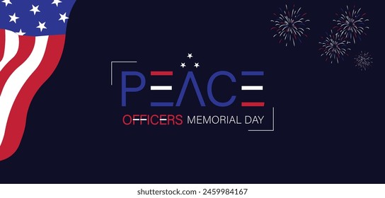 Honoring Our Heroes Stunning Illustration for Peace Officers Memorial Day