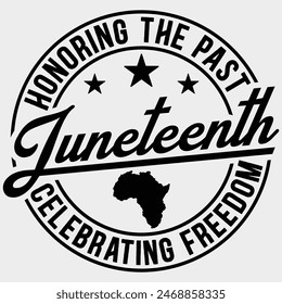 Honoring The Past Juneteenth Celebrating Freedom Gift juneteenth t-shirt design,black history, juneteenth 1865