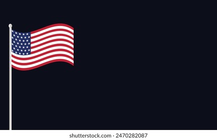 Honoring Patriot Day Reflecting on the Past with a Patriotic Flag Background Design