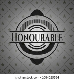 Honourable realistic dark emblem