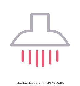 hood color line vector icon