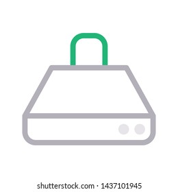 hood color line vector icon