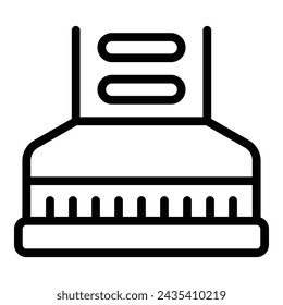 Hood fan icon outline vector. Kitchen oven filter. Fume purifier accessory