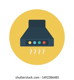 hood glyph flat vector icon