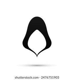 Hood icon black color on a white background