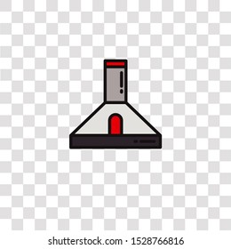 hood icon sign and symbol. hood color icon for website design and mobile app development. Simple Element from kitchen collection for mobile concept and web apps icon.