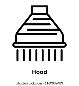 Hood icon vector isolated on white background, Hood transparent sign , line and outline elements in linear style