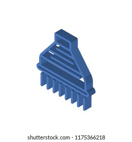 Hood isometric left top view 3D icon