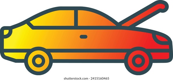 Hood Open vector icon. Can be used for printing, mobile and web applications.