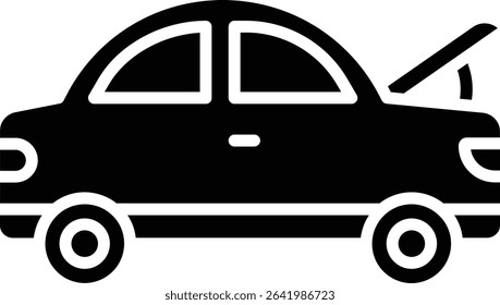 Hood Open vector icon. Can be used for printing, mobile and web applications.