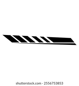 Hood rally racing stripes icon vector. Racing stripes illustration sign. Racing car sticker symbol or logo.