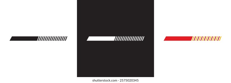 Hood rally racing stripes icon . Racing stripes  sign. Racing car sticker symbol or logo.  isolated on white and black background. vector illustration. EPS 10