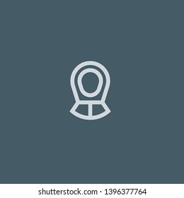 Hood vector icon. Hood concept stroke symbol design. Thin graphic elements vector illustration, outline pattern for your web site design, logo, UI. EPS 10.