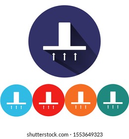 Hood vector icon, Flat design