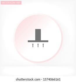 Hood  vector icon , lorem ipsum Flat design