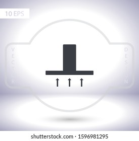 Hood  vector icon , lorem ipsum Flat design