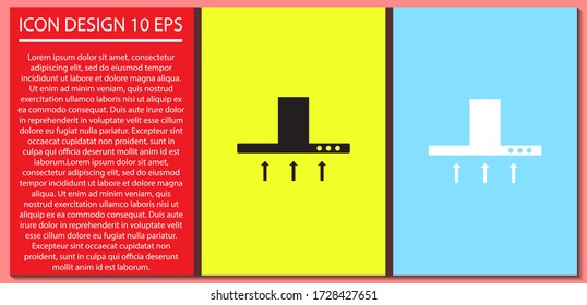 Icono vectorial del casquillo, lorem ipsum Diseño plano
