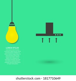Hood  vector icon , lorem ipsum Flat design