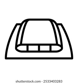 Hood Vector Line Icon Design