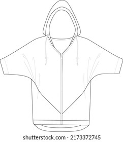 hooded bomber jacket with front zipper detail