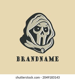 Hooded skull head logo, suitable for business logos, brands, teams, communities or whatever.