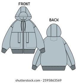 Hooded sweatshirt with pockets
unique design