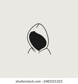 hoodie coat logo vector illustration template design