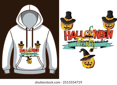 Hoodie design Mockup com Halloween Especial