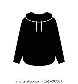 Hoodie, fashion, clothes vector icon