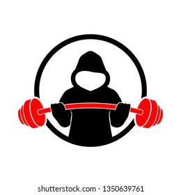 Hoodie Fitness Strength Gym Illustration Design