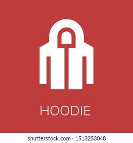  Hoodie icon. Editable  Hoodie icon for web or mobile.