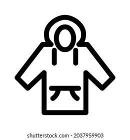 hoodie icon or logo isolated sign symbol vector illustration - high quality black style vector icons
