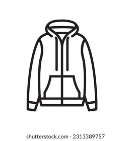 Hoodie icon men vector illustration