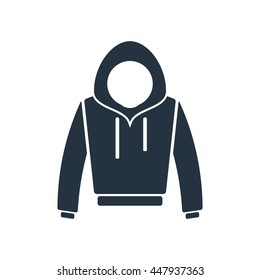 Hoodie Icon On White Background