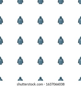hoodie icon pattern seamless isolated on white background. Editable flat hoodie icon. hoodie icon pattern for web and mobile.