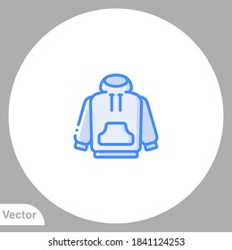 Hoodie icon sign vector,Symbol, logo illustration for web and mobile