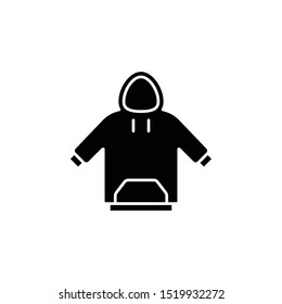 Hoodie icon. Simple glyph, flat vector of autumn icons for ui and ux, website or mobile application