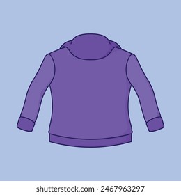 Hoodie icon vector. Cold Warm Hoodie illustration. Sports hoodie wear illustration