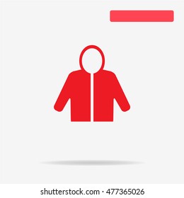 Hoodie icon. Vector concept illustration for design.