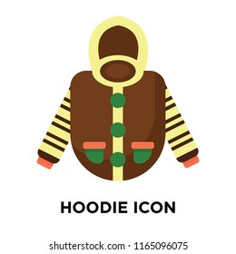 Hoodie icon vector isolated on white background, Hoodie transparent sign , colorful symbols