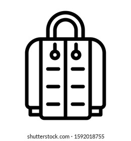 Hoodie jacket icon. Simple design. Line vector. Isolate on white background.