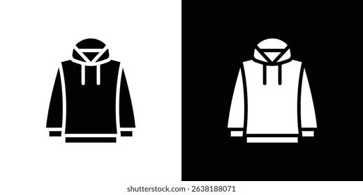 Hoodie jacket icon Vector in flat style. Collection silhouettes
